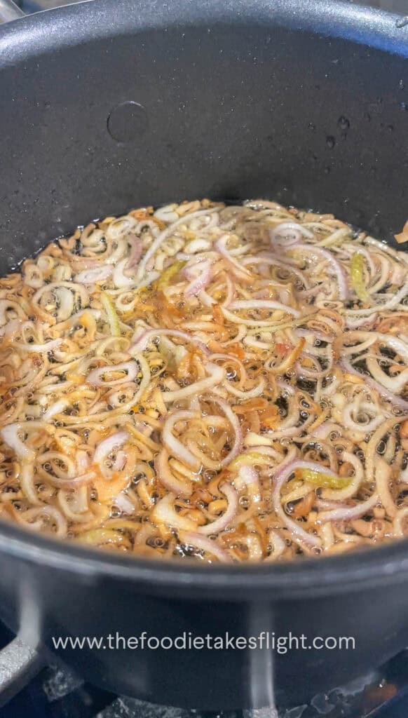 frying shallots