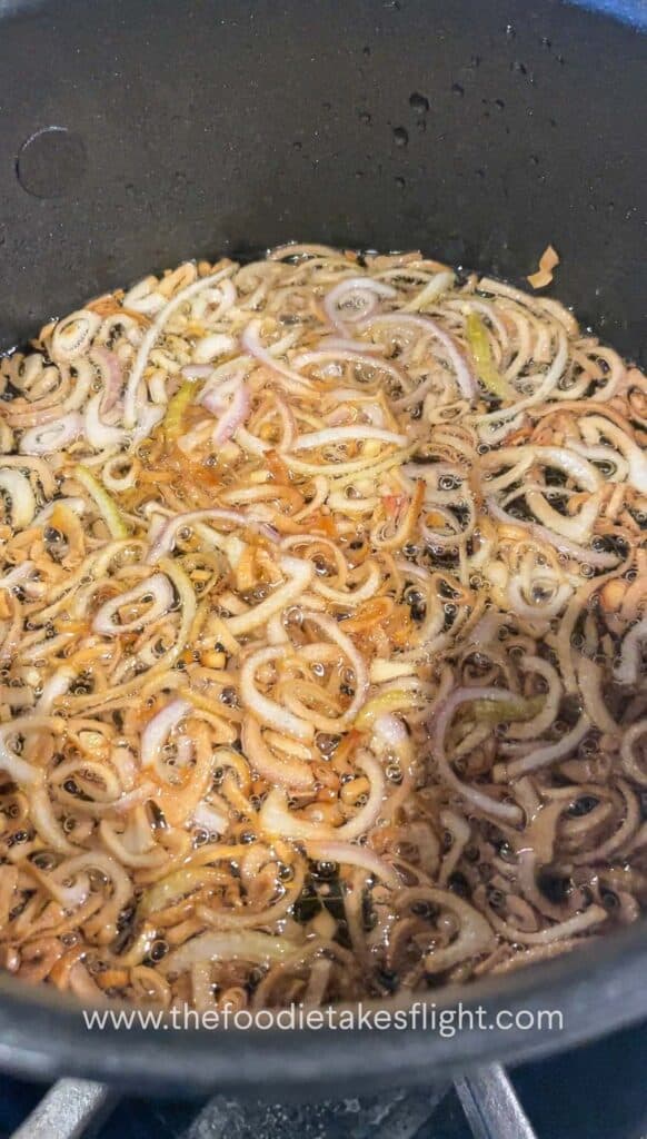 frying shallots
