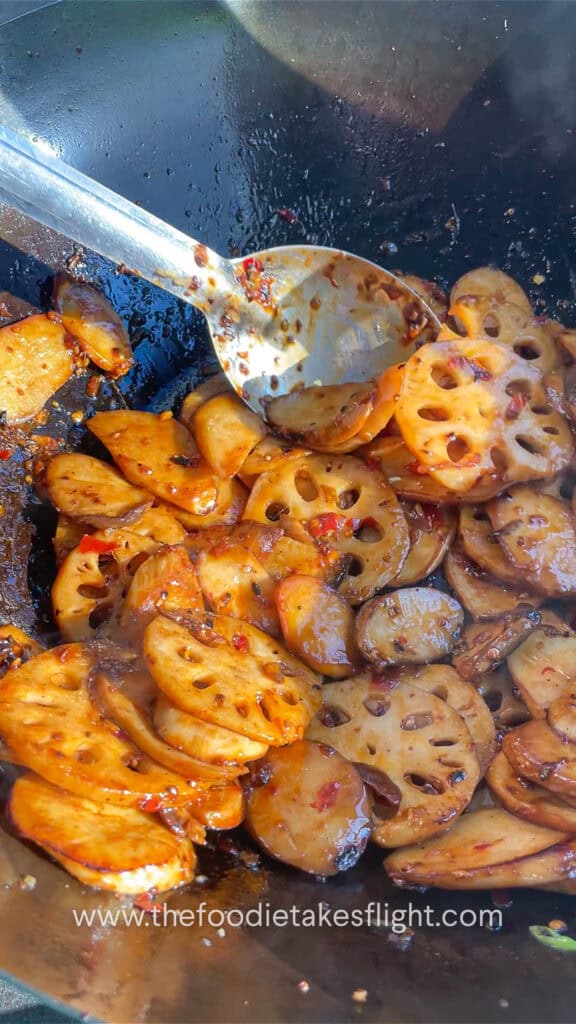 Lotus Root and King Oyster Mushroom Stir-Fry