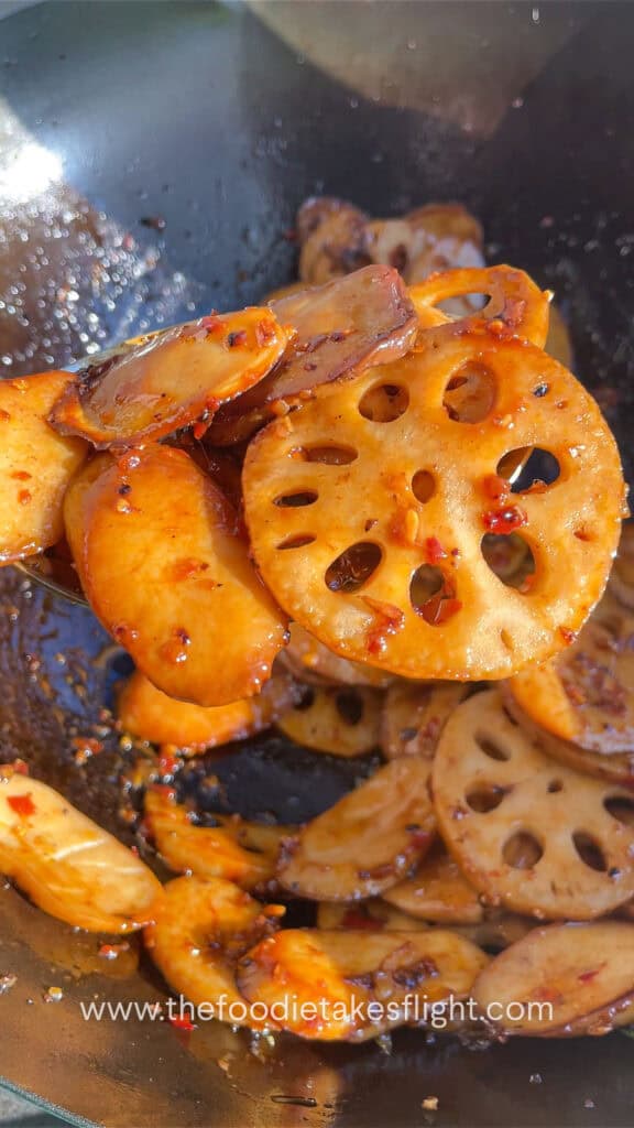 Lotus Root and King Oyster Mushroom Stir-Fry