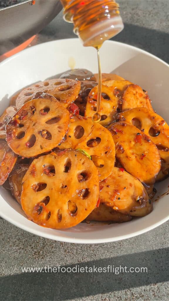 Lotus Root and King Oyster Mushroom Stir-Fry