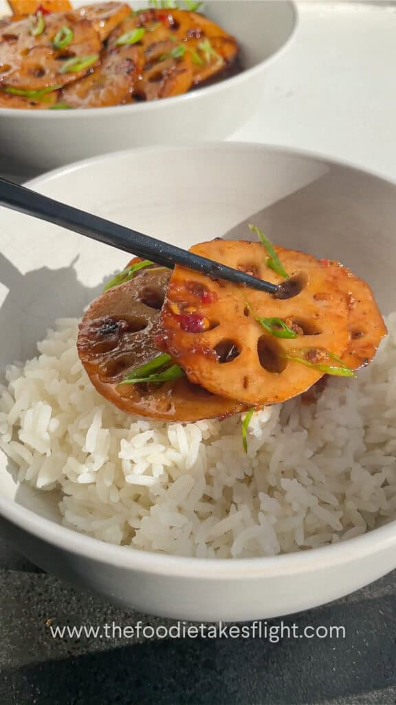 Lotus Root and King Oyster Mushroom Stir-Fry