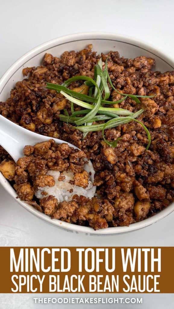 minced tofu with black bean sauce