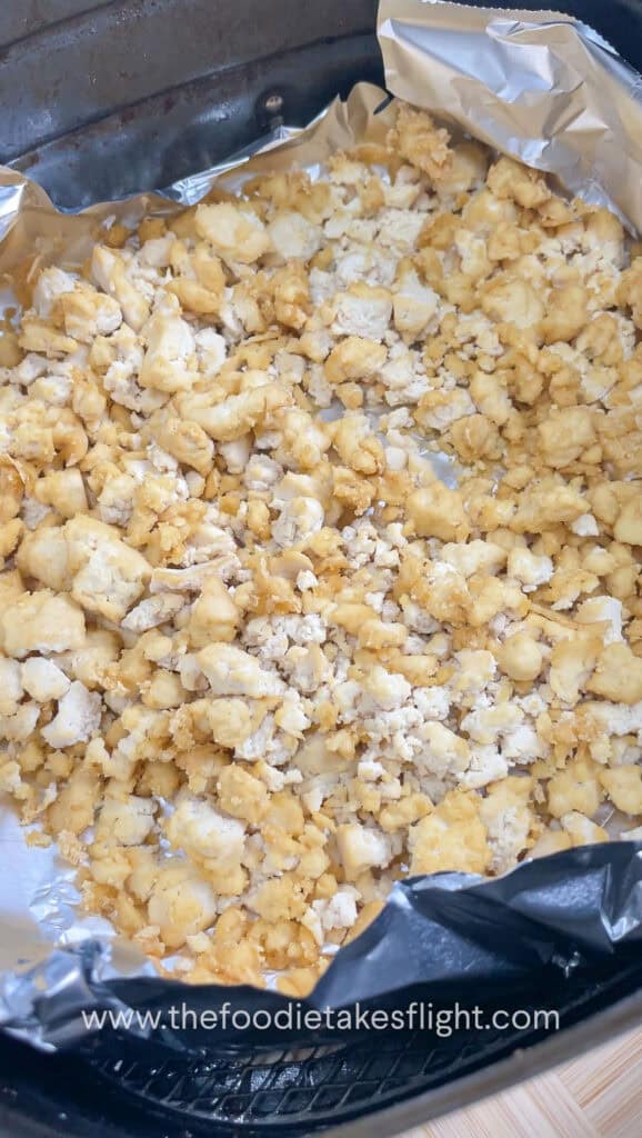 air frying extra firm tofu