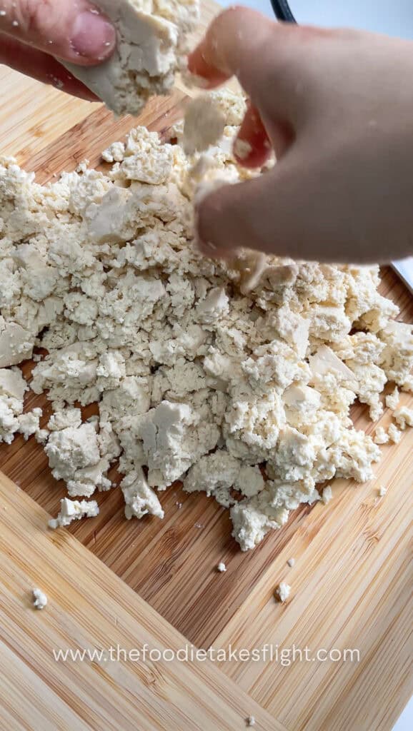 crumbling extra firm tofu