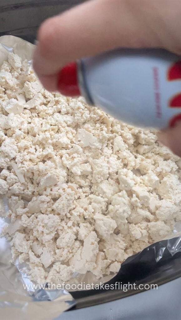 air frying extra firm tofu