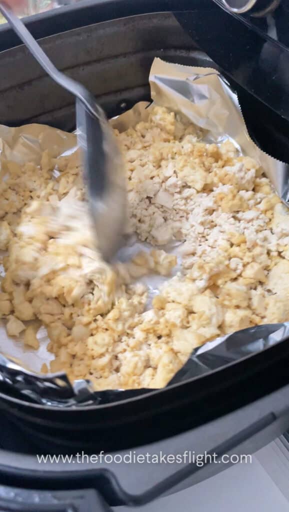 air frying extra firm tofu