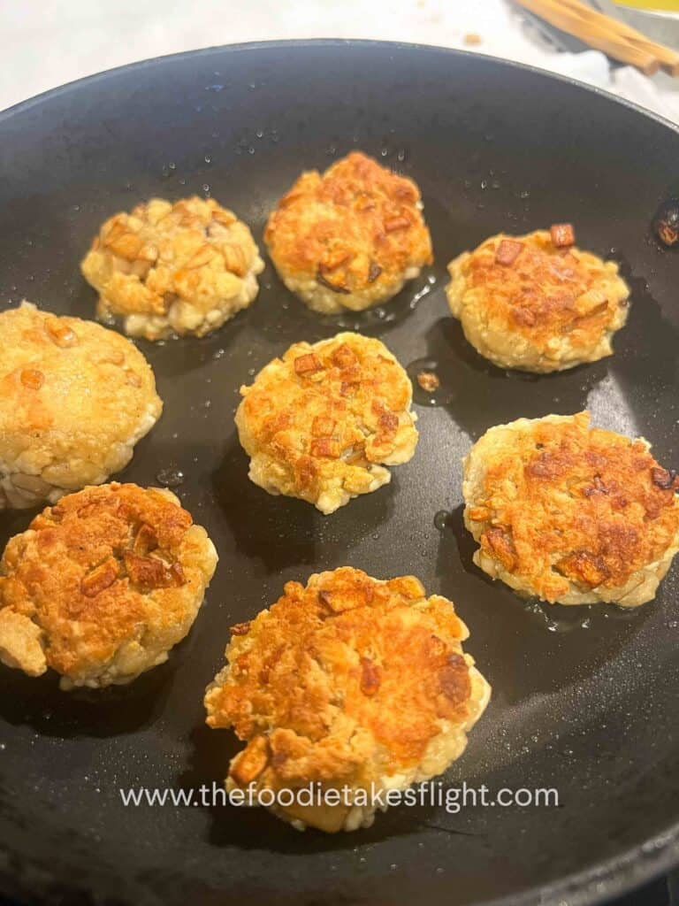 mushroom and tofu patties