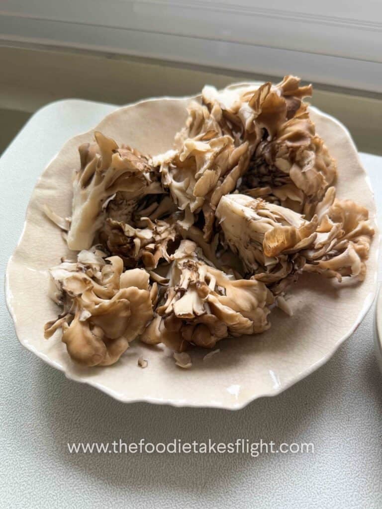 fresh maitake mushrooms
