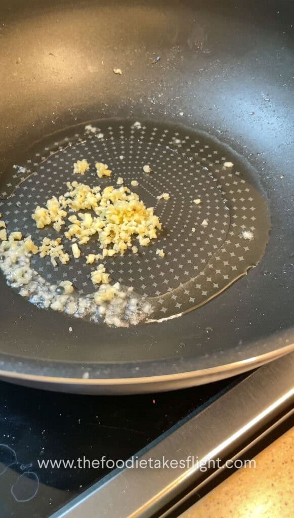 sautéing crumbled tofu