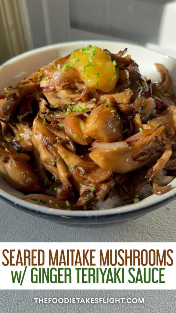 how to cook maitake mushrooms in ginger teriyaki sauce