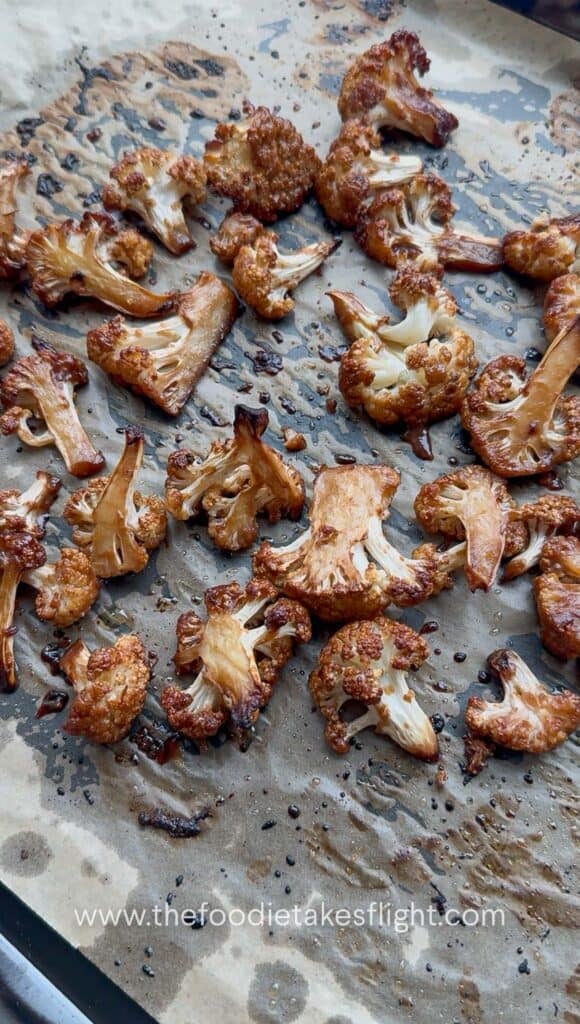 baked miso cauliflower