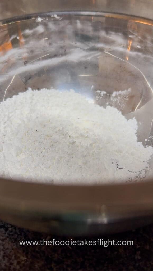 dry flour mixture for crispy tofu