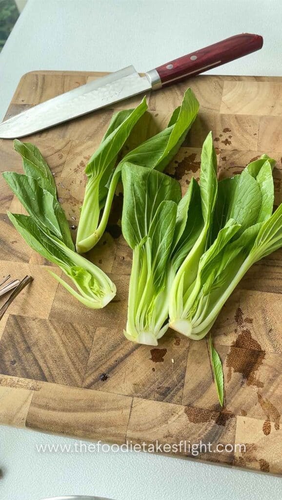 Bok choy halves