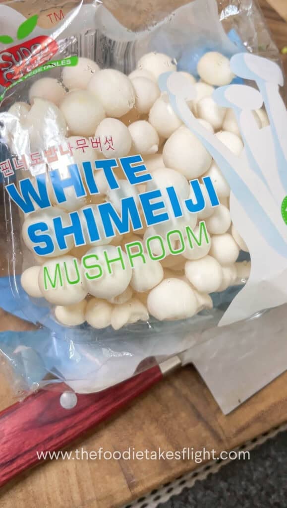 white shimeji mushrooms