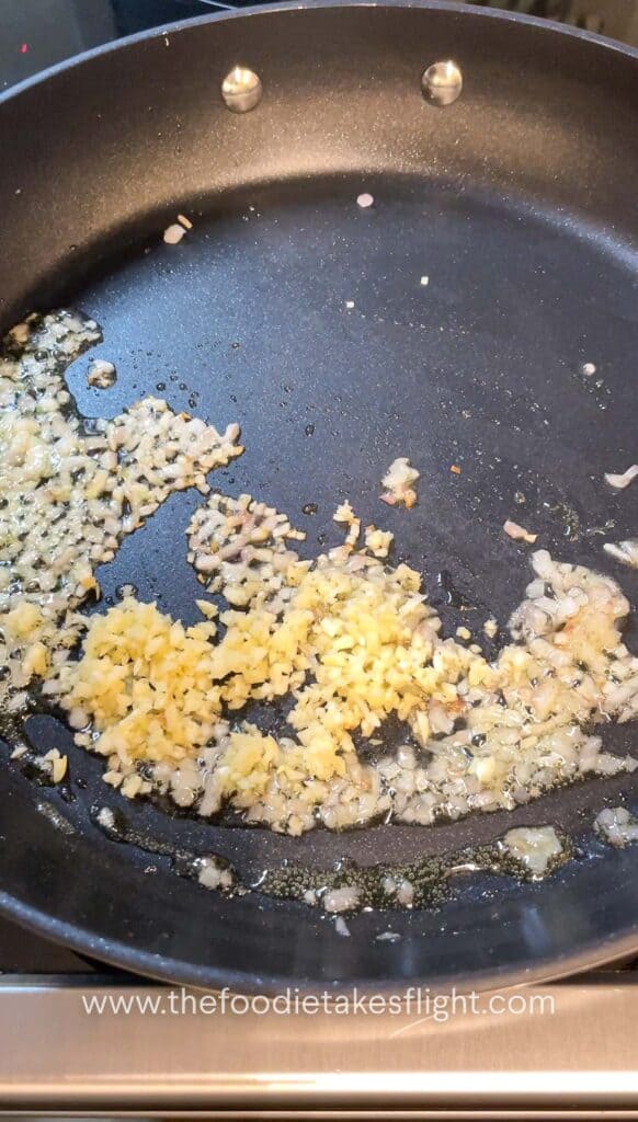 minced garlic and shallots