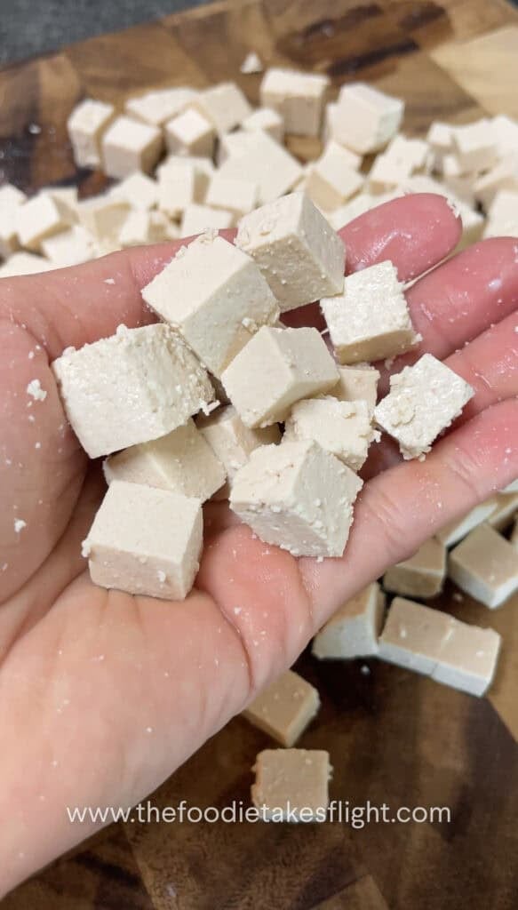 diced extra firm tofu or tokwa