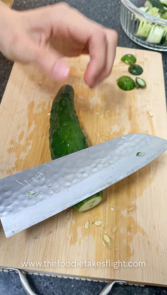 smashing the cucumber 