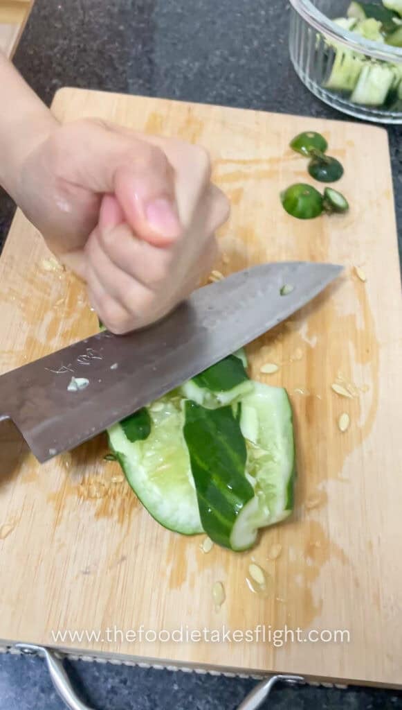 smashing the cucumber