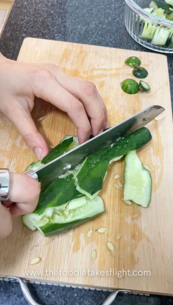 smashing the cucumber