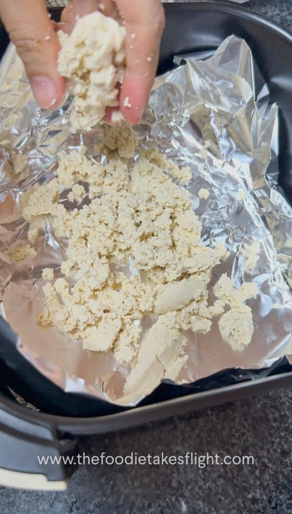 crumbled extra firm tofu