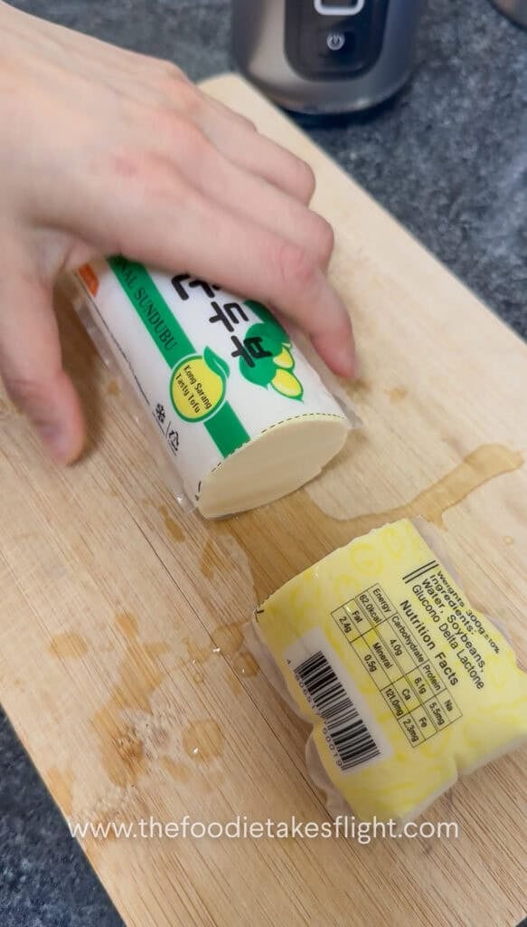 silken tofu in a tube