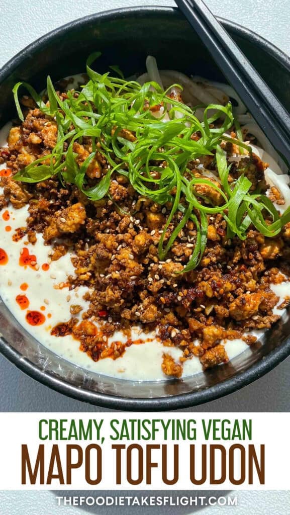 creamy mapo tofu udon