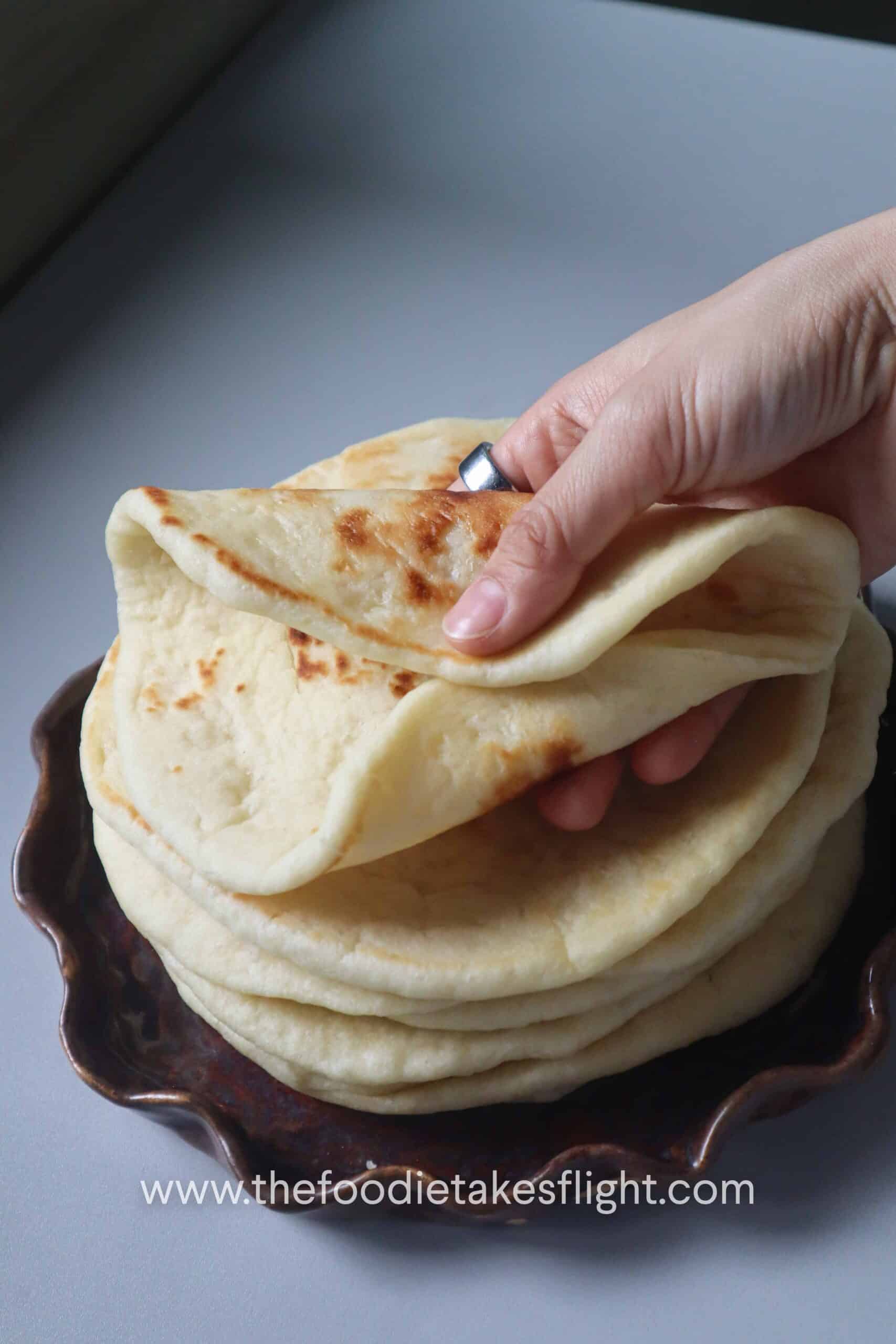 Easy Homemade Pita Bread - The Foodie Takes Flight