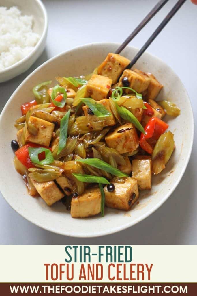 Stir-Fried Tofu and Celery: easy vegan Chinese-style stir-fry