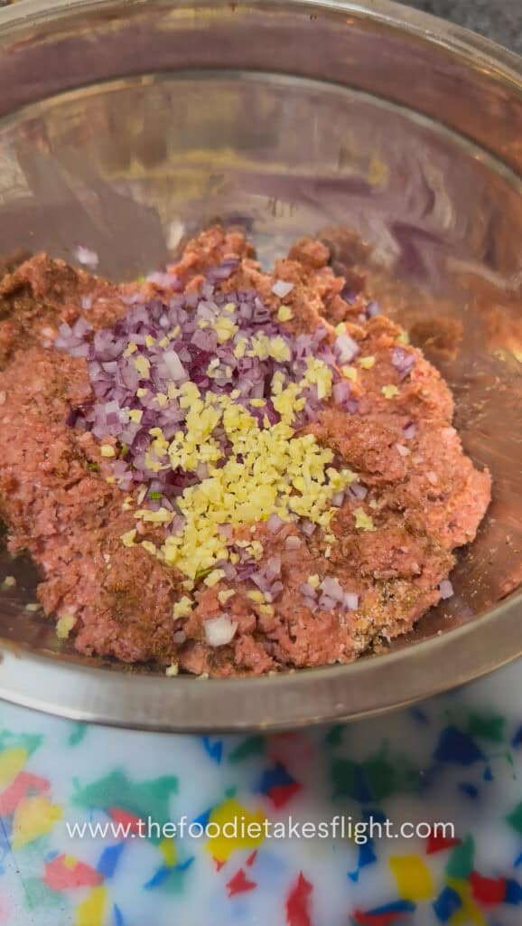 Seasoned Impossible meat