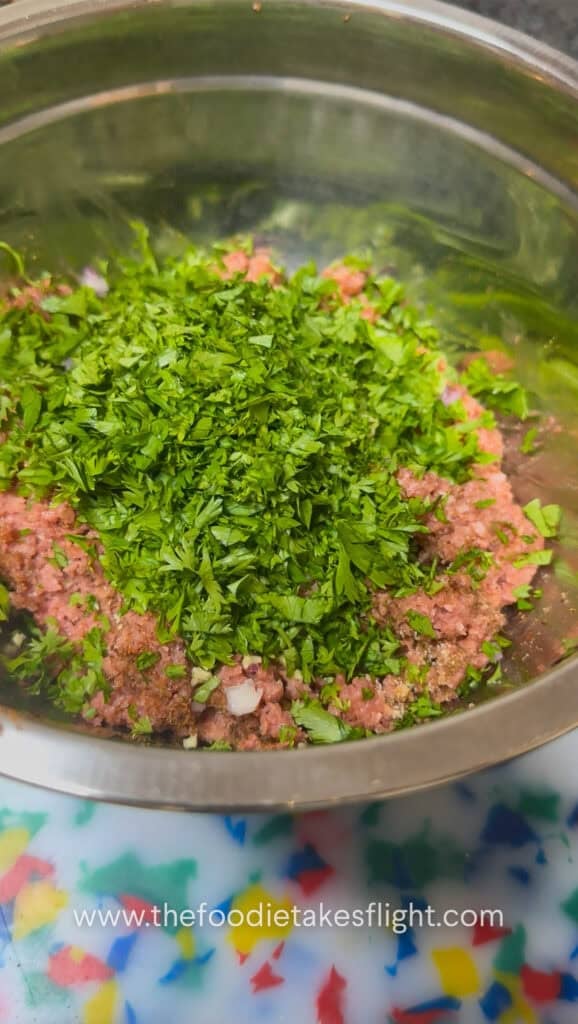 Seasoned Impossible meat